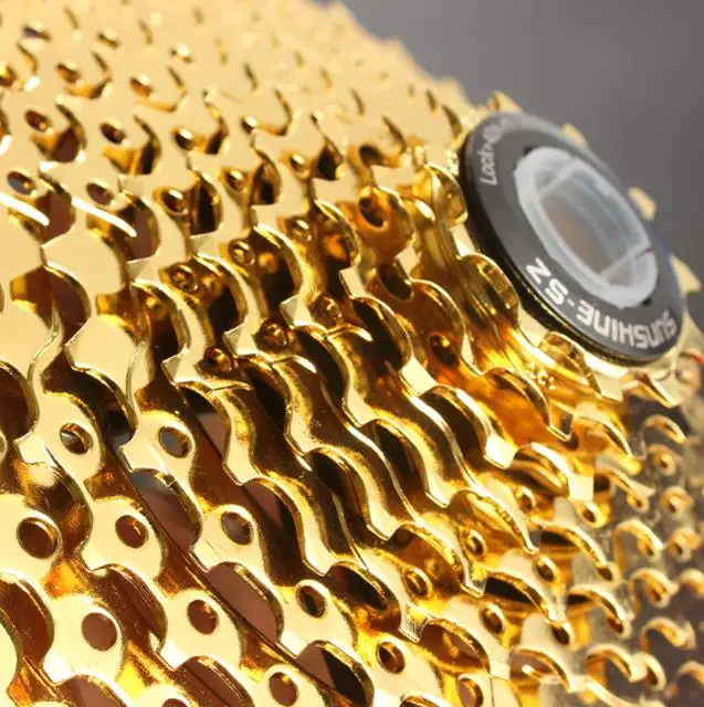 SUNSHINE-SZ 11-46 T 10 скоростная кассета 10 s Gold Freewheel MTB горный велосипед стальные золотые звездочки для системы деталей