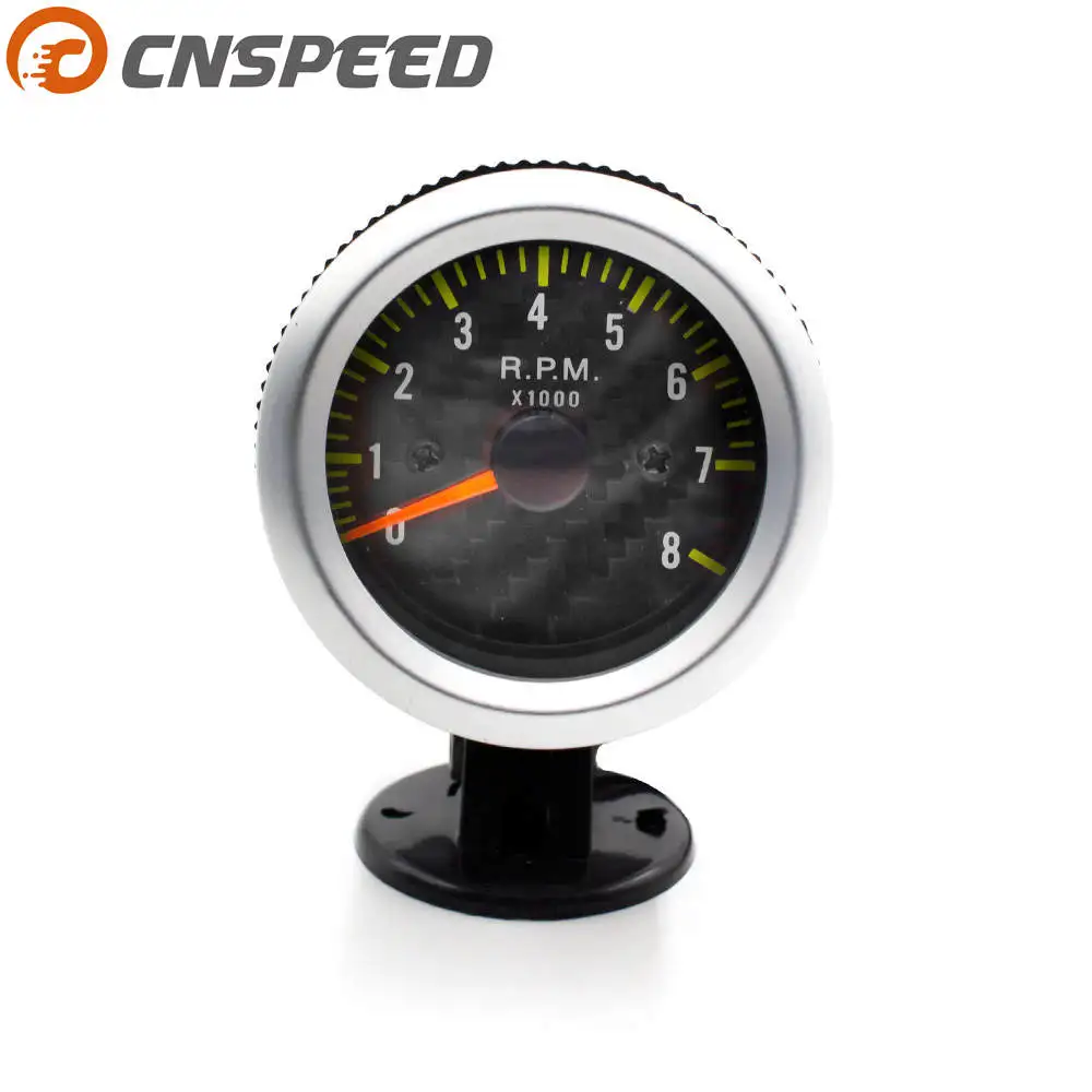 Free shipping CNSPEED Tachometer 2" 52mm Rev Tacho Gauge Tachometer 0