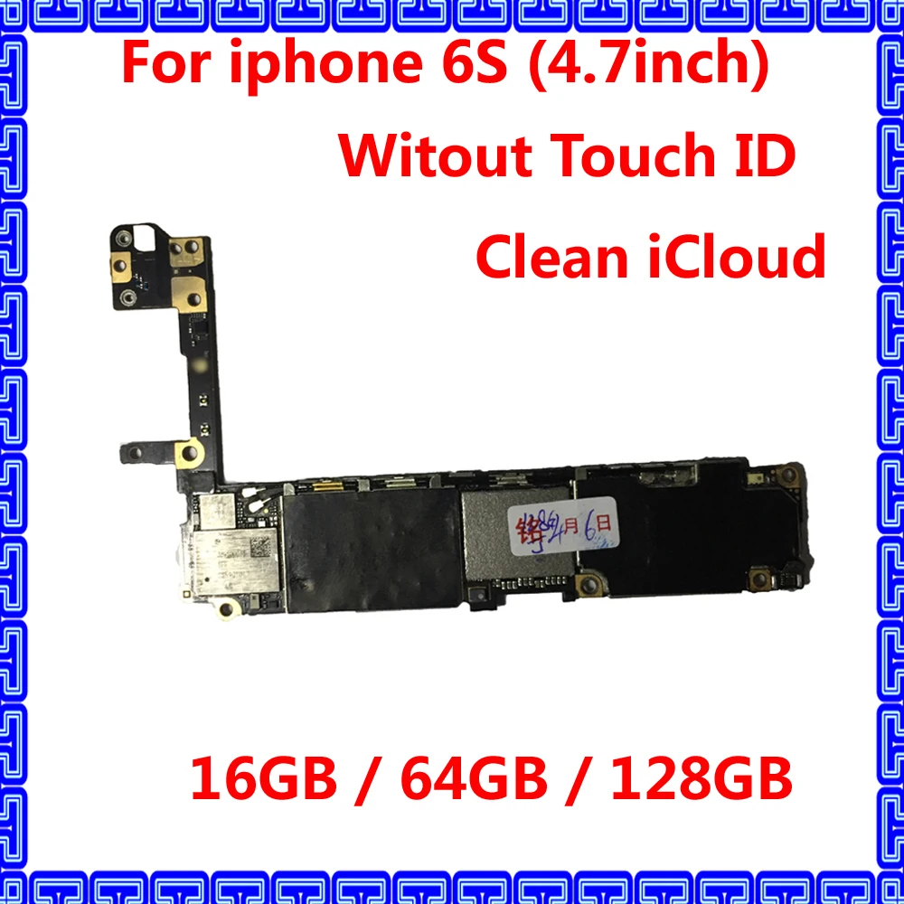 

Unlocked iCloud IOS system mainboard for iphone 6 S 6S Original motherboard without touch ID 100% Tested Good Working Circuits