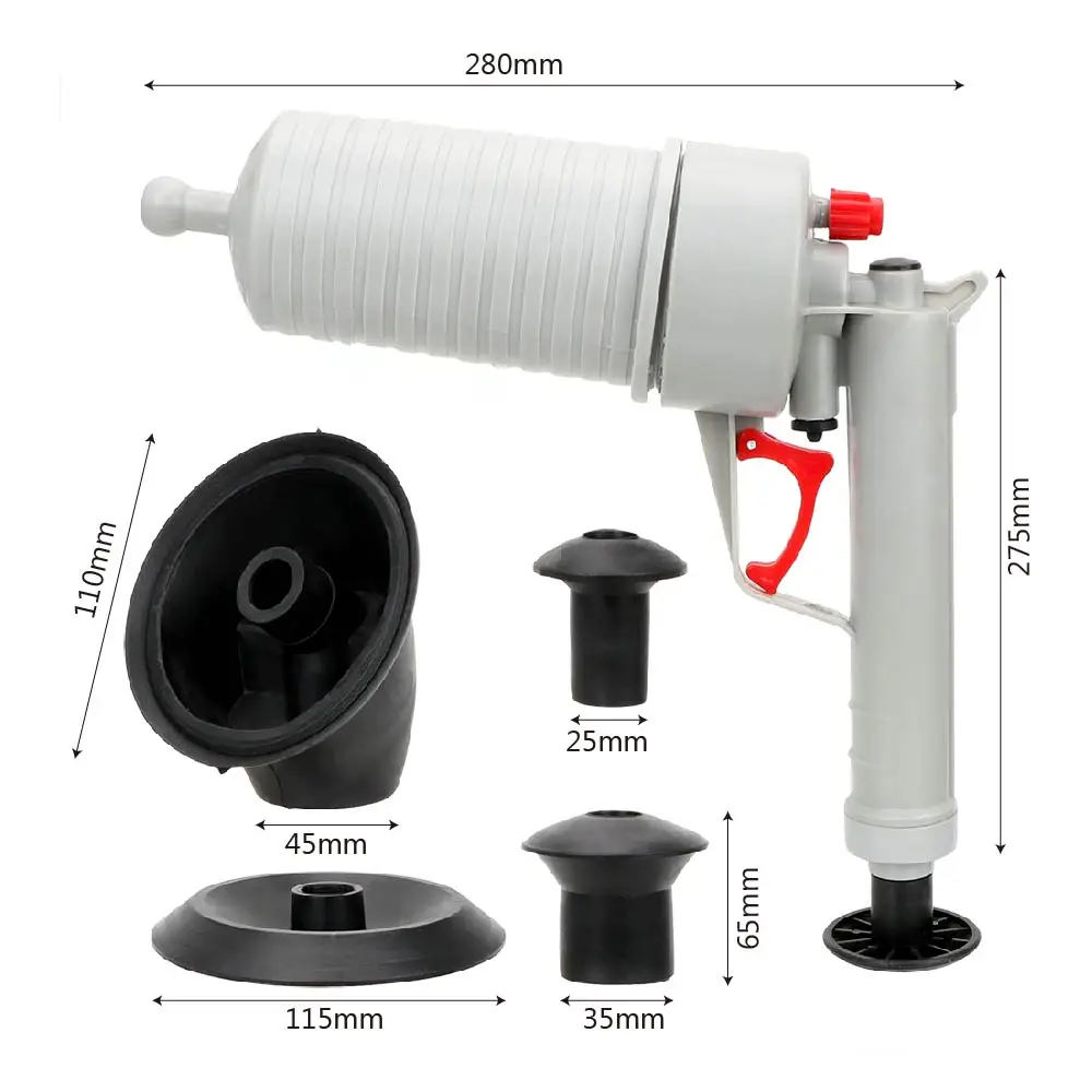 Воздуховод высокого давления вантузы для унитаза мощный Плунжер для раковины сливной бластер пистолет насос для туалета ванной для прочистки стоков на кухн дноуглубительных работ