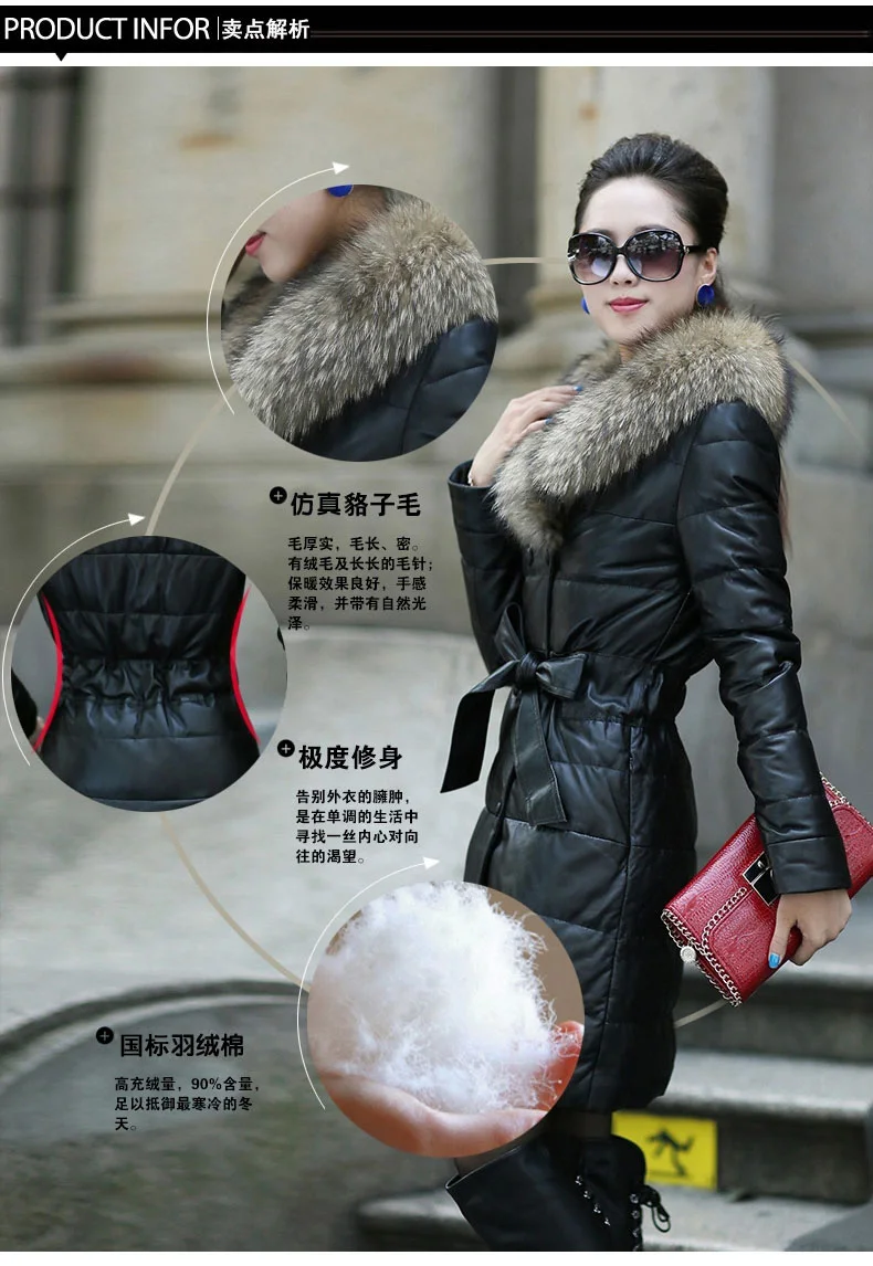 Women Winter Long Padded Parkas Big Fake Fur Collar Jackets Adjustable Waist Thick Warm Coats Women Plus Size 5XL 2018 AS056 (11)