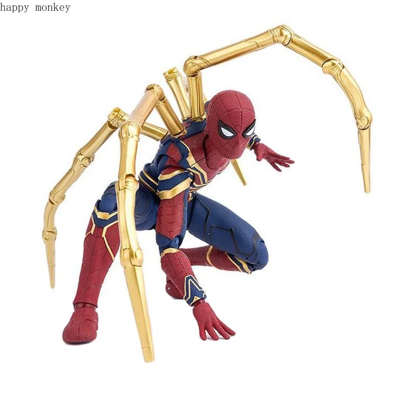 

SHFiguarts Marvel Avengers Infinity War Iron Spider 15cm BJD Spiderman Super Hero Figure Model Toys for Children