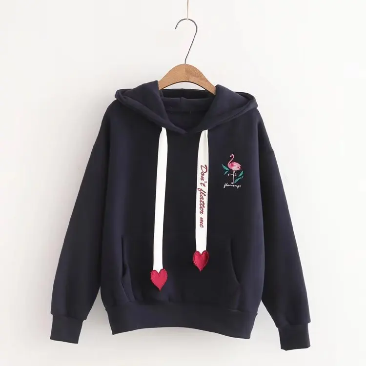 

kpop Bangtan Boys women warm kawaii hoodies new drawstring embroidery hooded student loose plus velvet sweatshirt Korean clothes