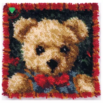 

Bear Picture Needlework diy pillowcase embroidery Handmade carpet sets embroidery stitch thread Stitch Threads for embroidery