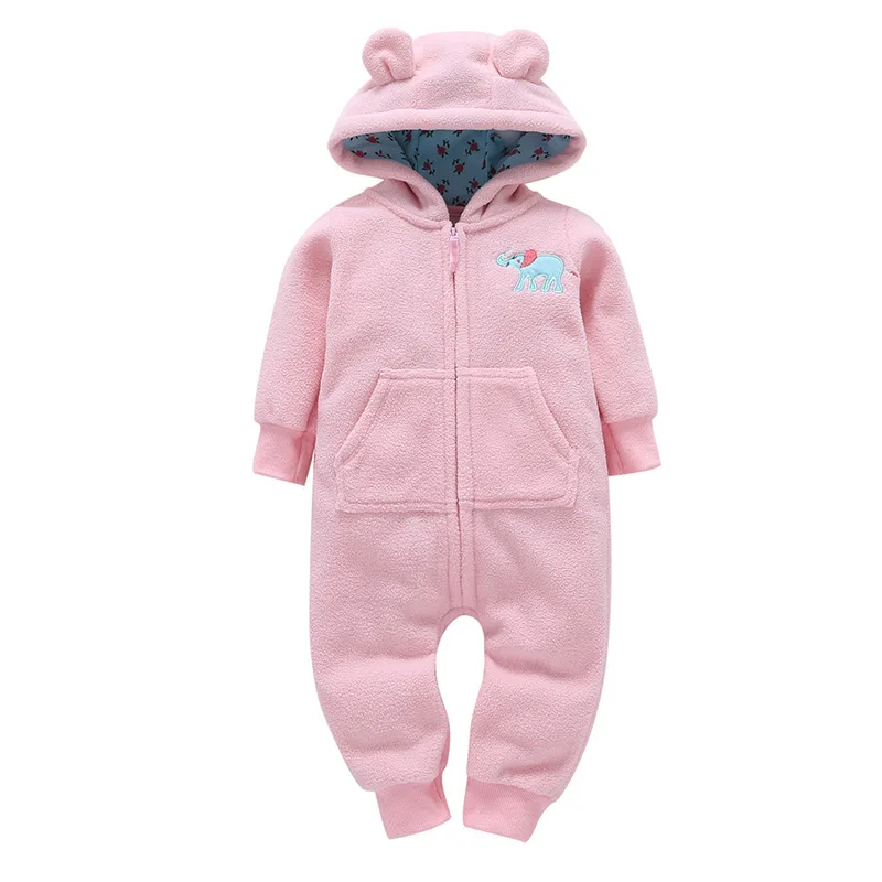 Macacão de lã dos Desenhos Animados com Capuz Roupas de Inverno Roupas de Bebê da Menina Bebê Meninos Roupas Meninas Macacão Recém-nascido Primavera 2020 8 2020 bebê meninos roupas meninas macacão de