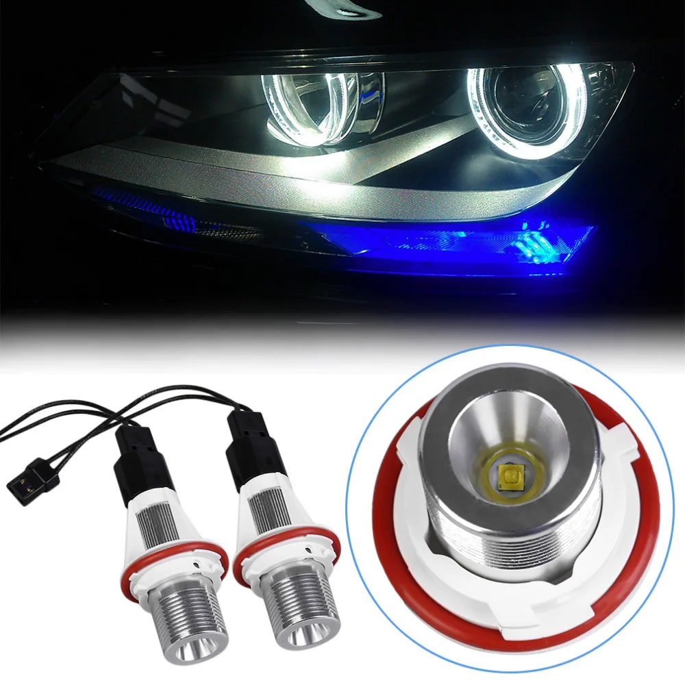 

2pcs 7W Super Bright Replacement LED Angel Eyes Led Halo Ring Marker Light Bulb For BMW E39 E53 E60 E61 Hot