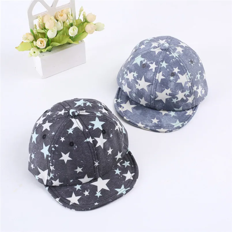 

Summer Baby Hat Caps Children Stars Print Infant Kids Boys Girls Sunhats Caps casquette enfant