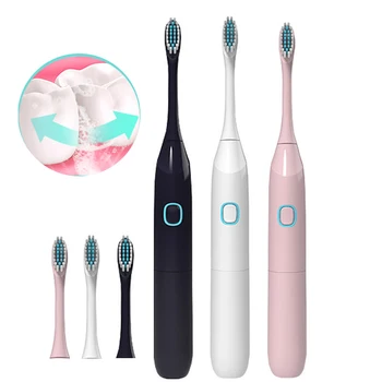

Ultrasonic Teeth Brush Electric Tooth Brushes Adult Oral Hygiene Brush Waterproof Whitening Toothbrush Replacement Brush Heads