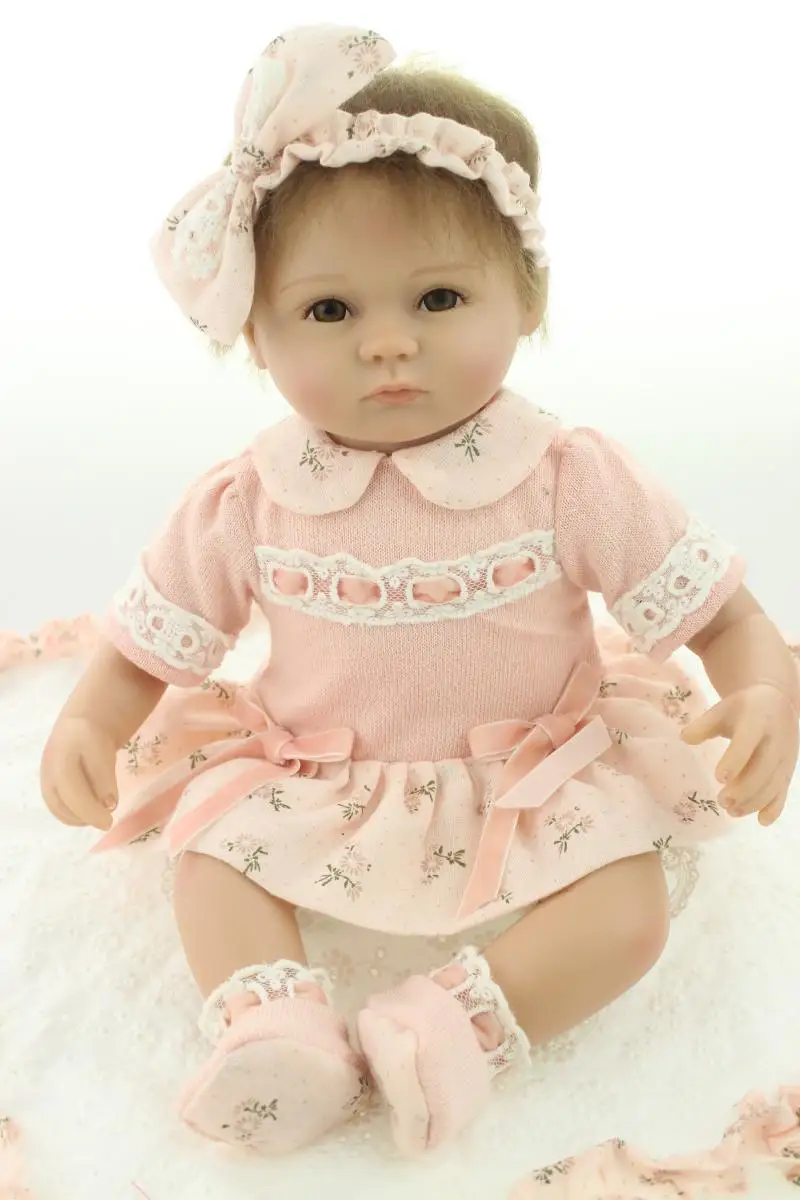

16"Cheap wholesale Silicone adora Lifelike Bonecas Baby newborn realistic magnetic pacifier bebe bjd doll reborn for child gift