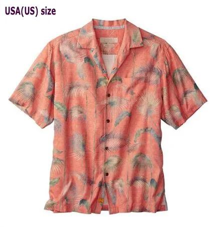 

plus size camp shirts silk short sleeve printed men's Hawaiian shirt