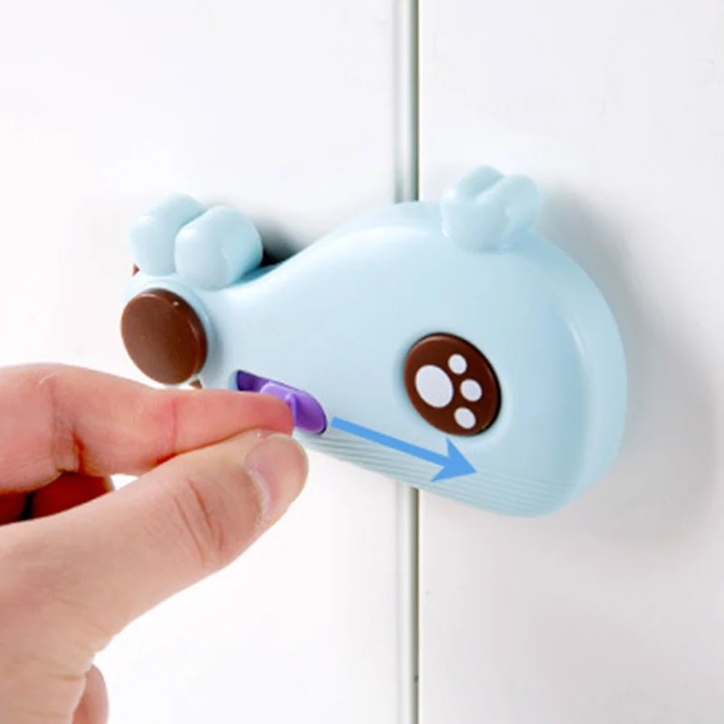 1 قطعة آمنة الطفل الأدراج الكرتون الباب قفل الأدراج مزلاج خزانة مجلس الوزراء سلامة الرعاية قفل حماية من الأطفال على الأثاث