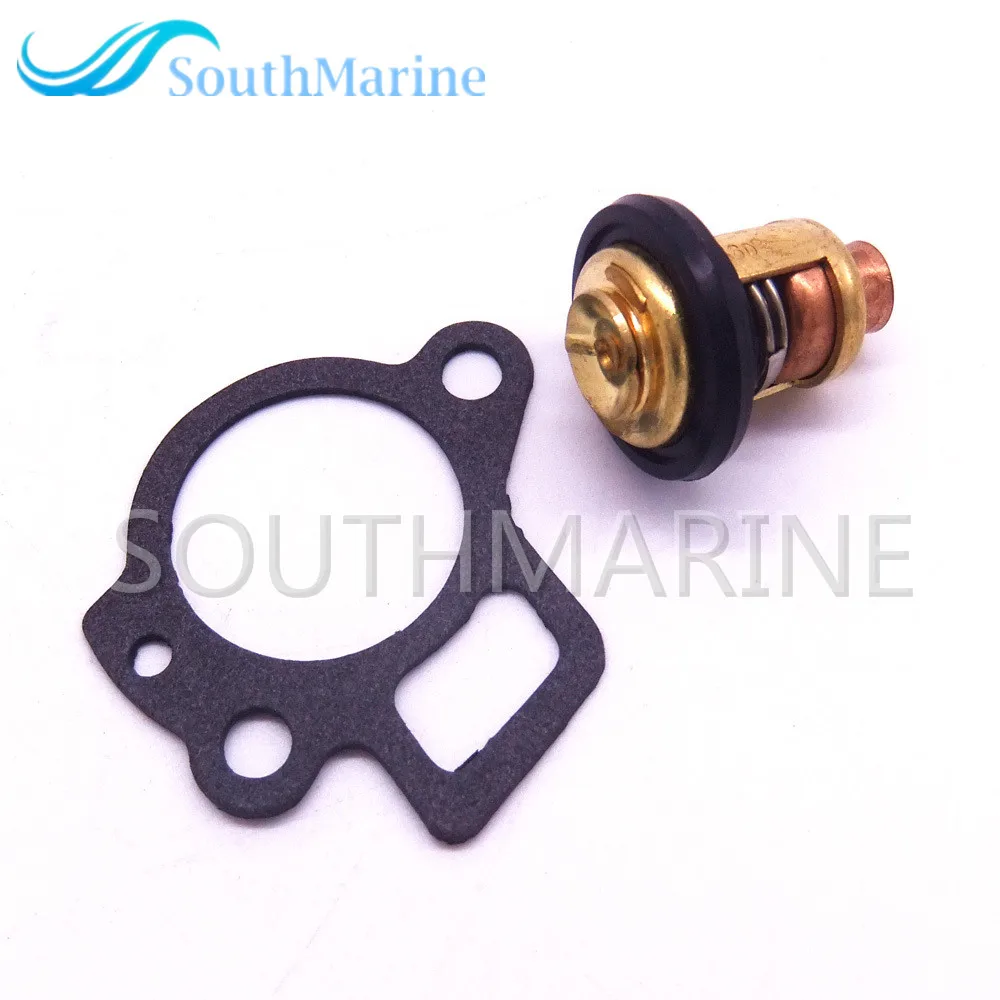 Barca A Motore 6G8-12411-01 6G8-12411-03 Termostato E 62Y-12414-00 Guarnizione Per Yamaha 9.9-70Hp 4-Stroke Motore Fuoribordo