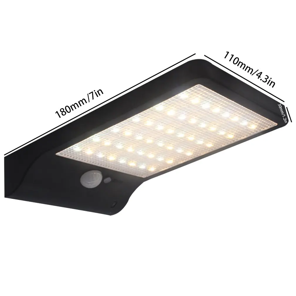48LED Солнечная лампа индукция человека Открытый водонепроницаемый уличный