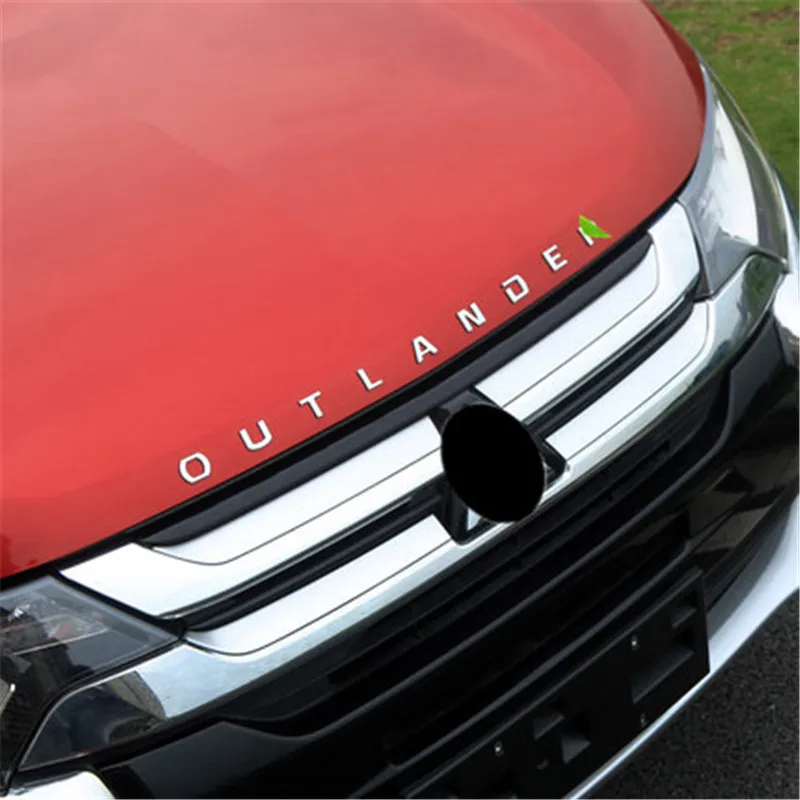 ABS Тонкий Outlander текст 3D письмо наклейка Накладка для Mitsubishi Outlander 2013