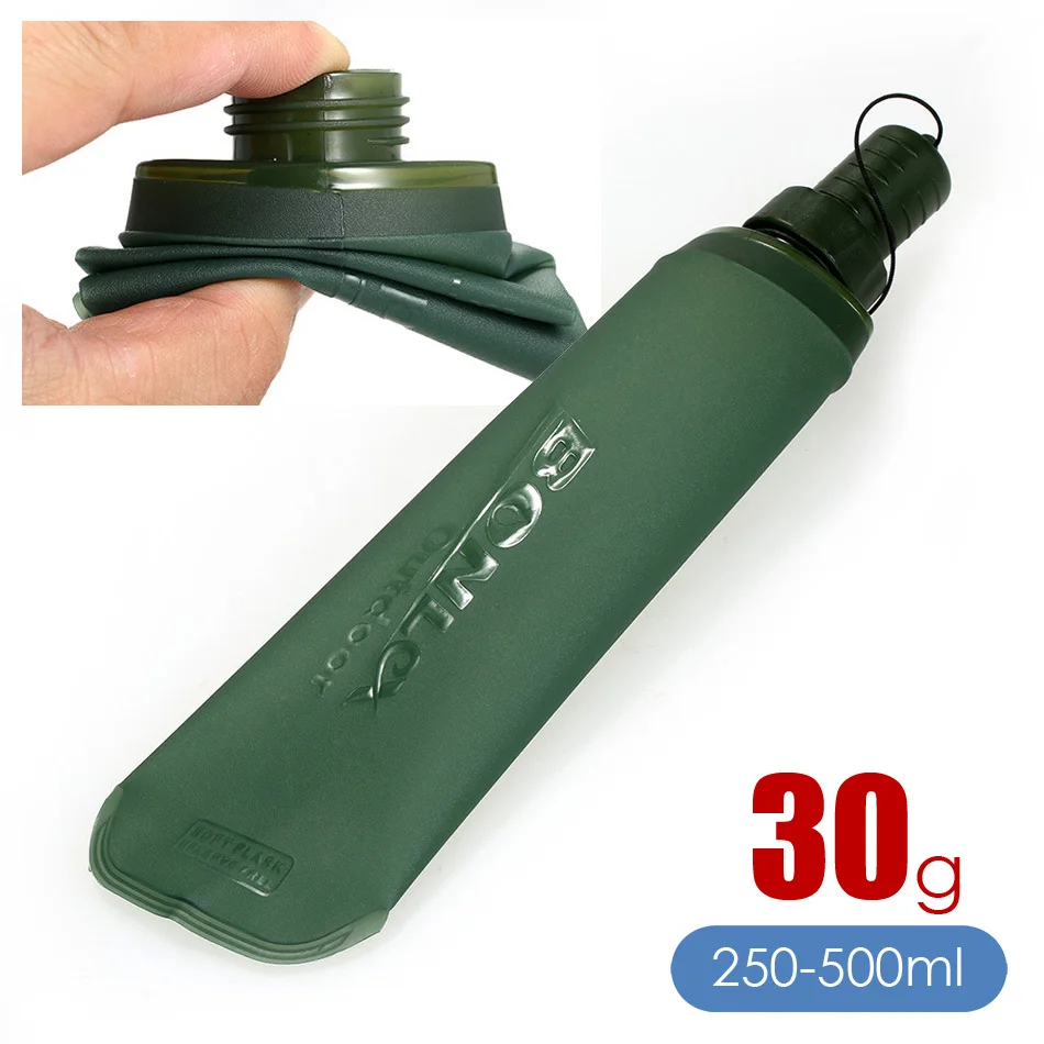 Water Bag 250ml 500ml Folding Hydration Backpack Bexiga Bladder Soft Flask Pack Military Kamp Malzemeleri Camelback Nature Hike Water Bag 250ml 500ml Folding Hydration Backpack Bexiga Bladder Soft Flask Pack Military Kamp Malzemeleri Camelback Nature Hike