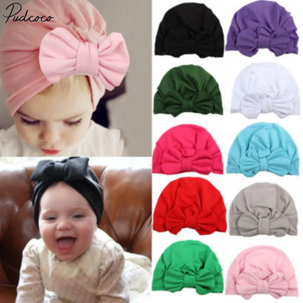 

Fashion Newborn Toddler Kids Baby Boy Girl Turban Velvet Beanie Hat Winter Cap