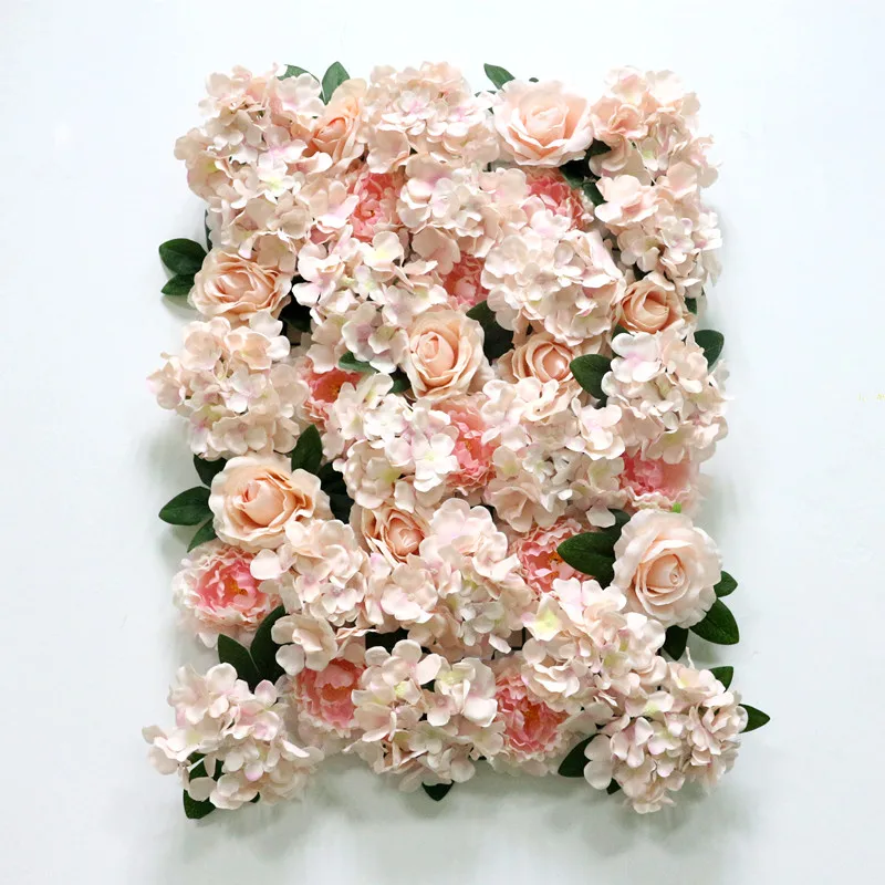 Flone Artificial Flower Row Hydrangea Rose Silk Flowers Wedding Flower Supplies Flower Wall Arches Wedding Party Backdrop Decor (8)