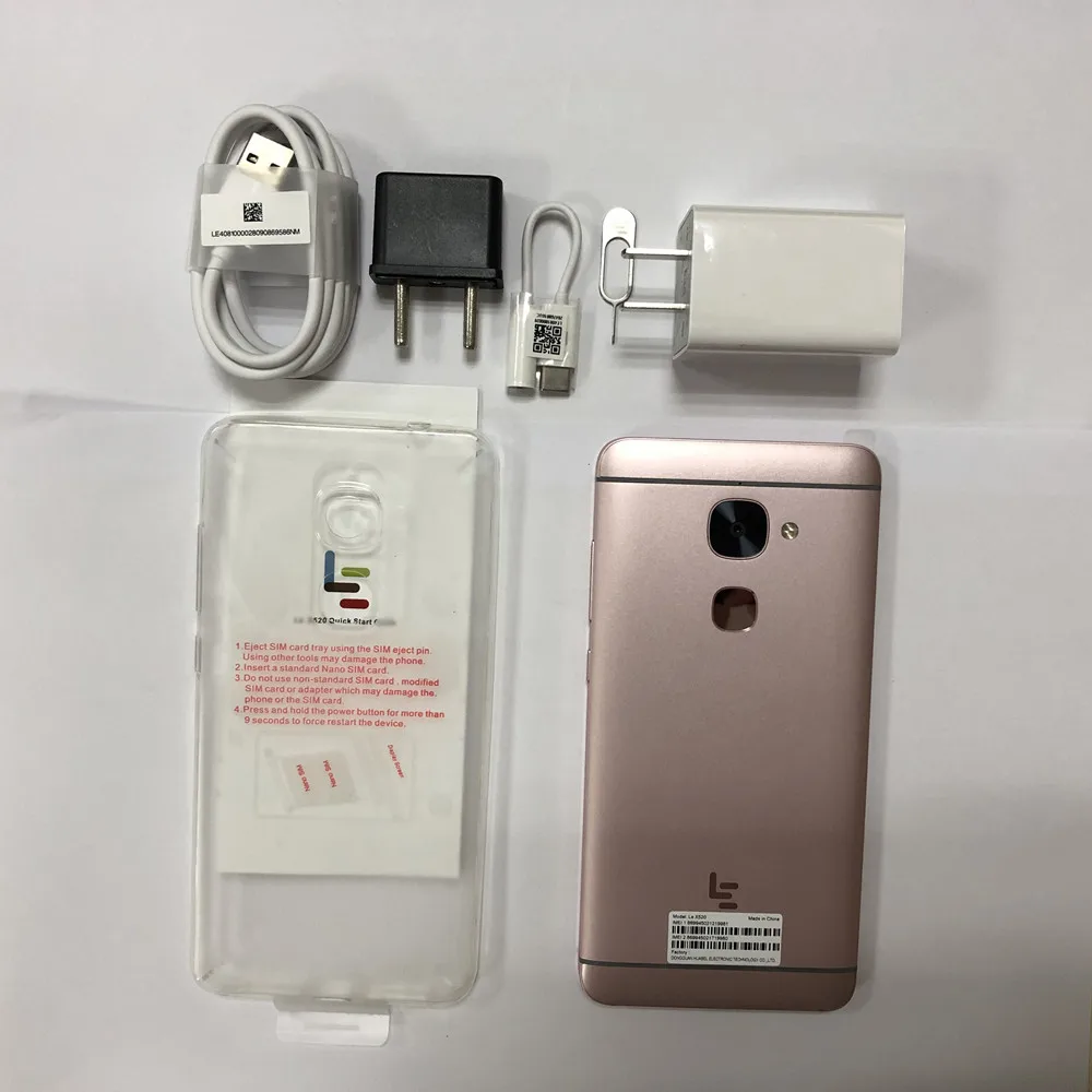 LeEco LeTV Le X526 X520, 5,5 дюймов, четыре ядра, 3000 мАч, 3 Гб ОЗУ, 64 Гб ПЗУ, 16,0 Мп, Android 6,0, Snapdragon 652, 4G LTE, смартфон