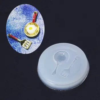 

Mini Pan Pot Spatula Pendant UV Resin Casting Mold Silicone Mold Jewelry Making