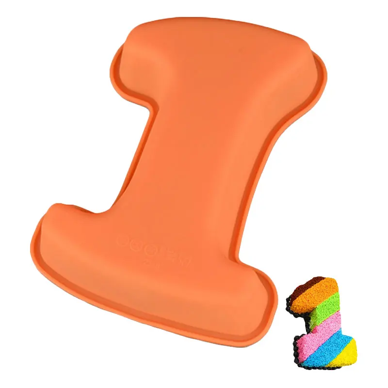 

1PCS Silicone Number 0-9 Shape Food Grade Cake Mold For Chiffon Jelly Dessert Birthday Cake Decoration Baking Pan