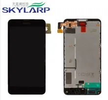 original LCD Screen Module for Nokia 630 Lumia Dual Sim Cell Phone, (black, with touchscreen, with frame,With Logo)