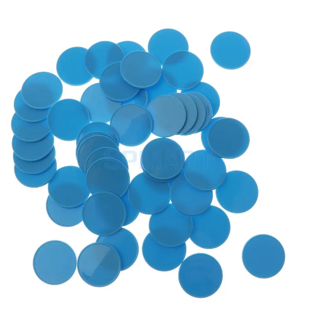 50 Pieces Colored Plastic Counters Counting Chips for Kids Baby Math