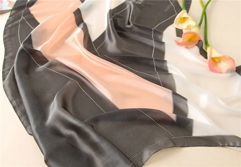 Видимые оси чистый Шелковый шарф Элитный бренд Мода г. Для женщин дизайнер тартан турецкий шелковые шали и шарфы 180 см SFN148