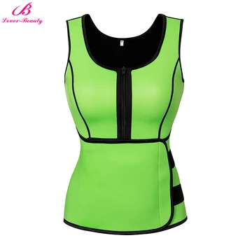 

Lover-Beauty Plus Size Sweat Waist Corset Waist Trainer Belt Sauna Suit Vest Shaper Body Shaperwear Pocket Workout Shaper XS-6XL