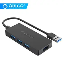ORICO 4 порта USB 3,0 концентратор Высокоскоростной разветвитель микро мульти концентратор портативный OTG usb-хаб для Apple Macbook Air ноутбук ПК планшет