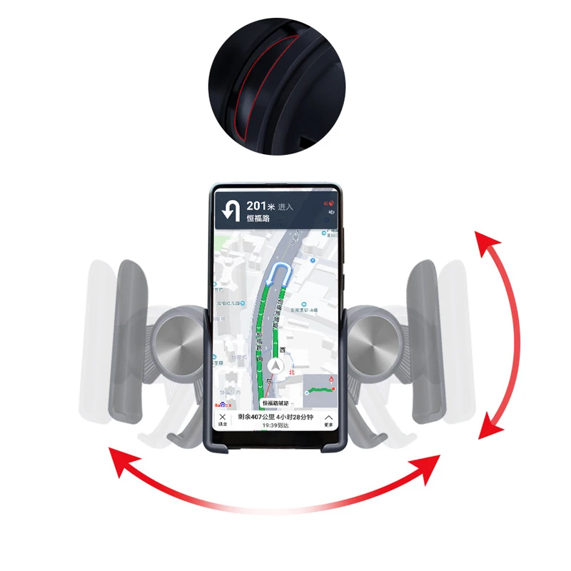 Автомобильный держатель для телефона Rovtop, держатель для телефона на вентиляционное отверстие, Универсальный вращающийся на 360 градусов для huawei Iphone X XS Max, держатель для телефона в автомобиле