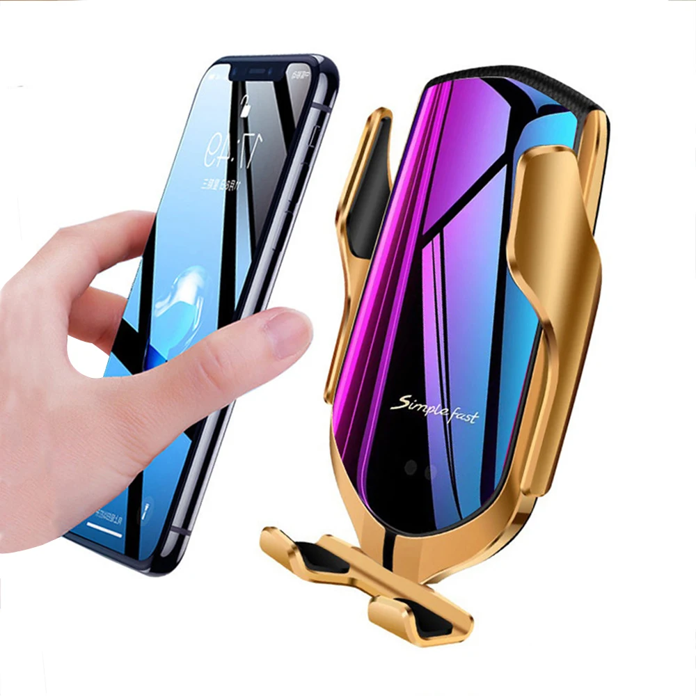 

Qi 10W Fast Charging Smart Sensor Wireless Car Charger Holder Compatible for IPhone Xs/Xs Max/XR/X /8 Samsung Galaxy Note 9/ S9