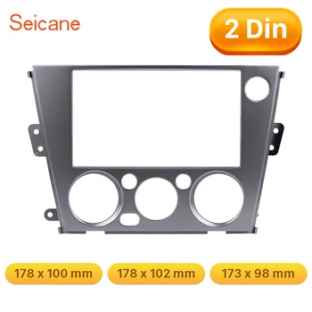 

Seicane OEM Black 178*100mm 2Din Car Auto Radio Fascia Frame Cover Trim Kit For Subaru Legacy/ Outback Left Hand No Gap