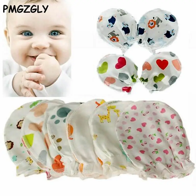 3Pairs/lot Baby glove Soft Cotton Infant Handguard Newborn Baby Anti