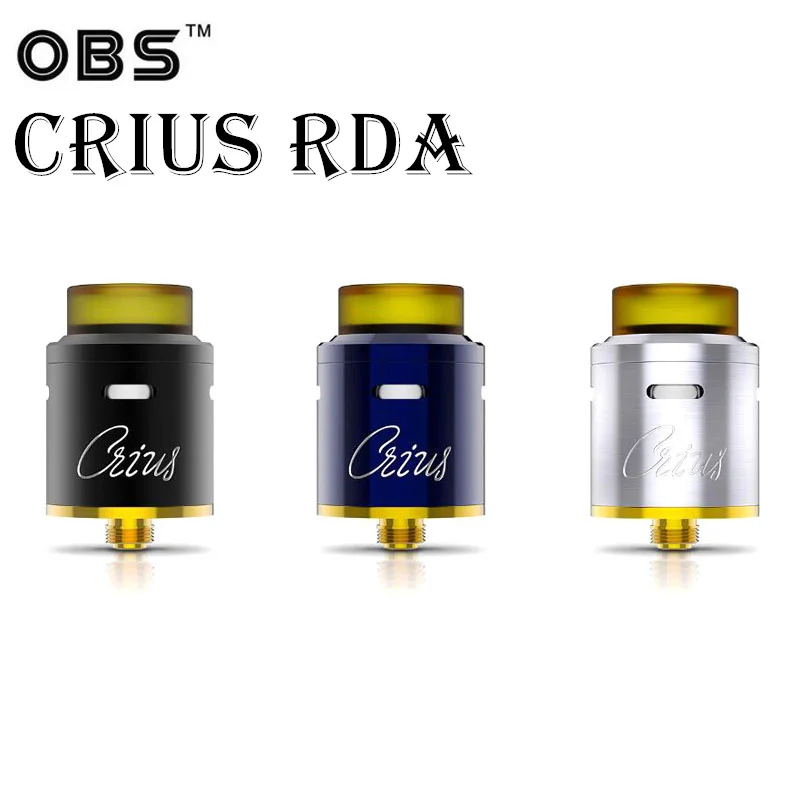

Original OBS Crius RDA Tank with Dual Coils PEI Drip tip Vape RDA Atomizer Electronic Cigarette Vaporizer