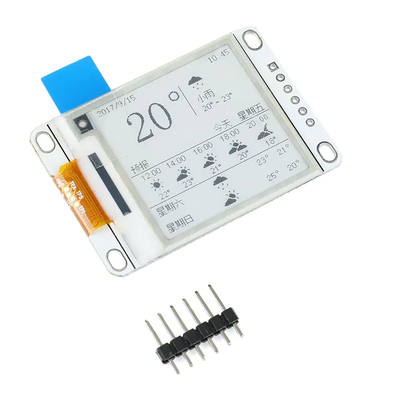 Online 1.54 Inch E Paper Module E Ink Display Screen Module Black White Color SPI Support Global Part refresh Diy For Arduino