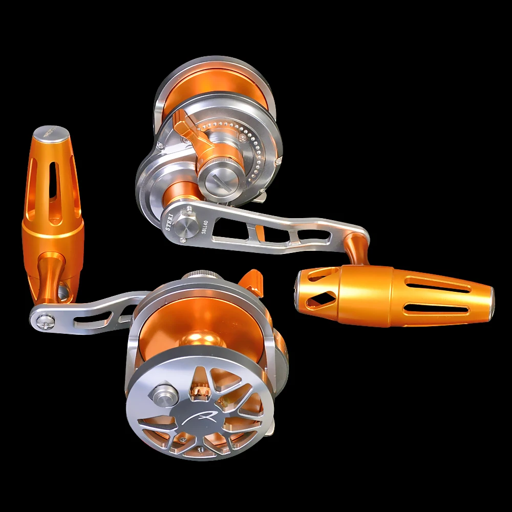 Алюминиевая CNC Механическая Рыболовная катушка (левосторонняя) для джиггинга
