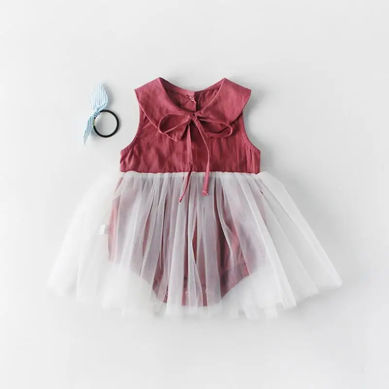 

2019 Twins Baby Girl Clothes Newborn Bodysuits Princess Dress Girls Kazakhstan Long Sleeve Birthday Climbing Suit Outfit JW7193