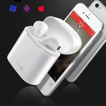 

i7s TWS Wireless Bluetooth Earphone Stereo Earbud Headset With Charging Box For All Bluetooth tablet Smart phone Devices