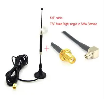 

5 piece/lot 4G Antenna Omnidirectional 10dbi Aerial SMA Magnetic for 4G lte Router Modem+5.9'' Cable TS9 Plug to SMA Female Jack