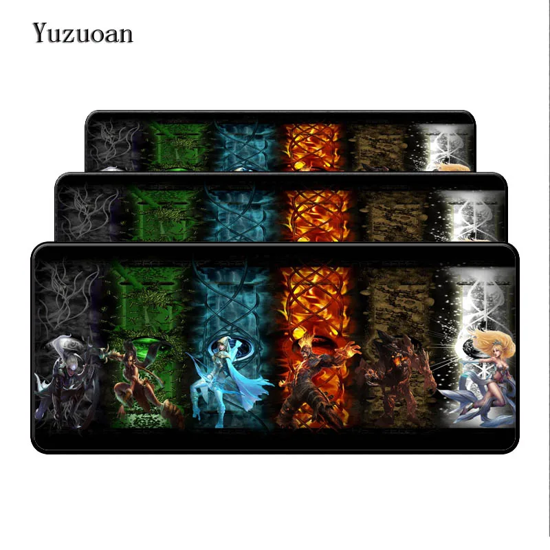Коврик для мыши Yuzuoan League Of Legends 900*400*3 мм Противоскользящий коврик Настольный