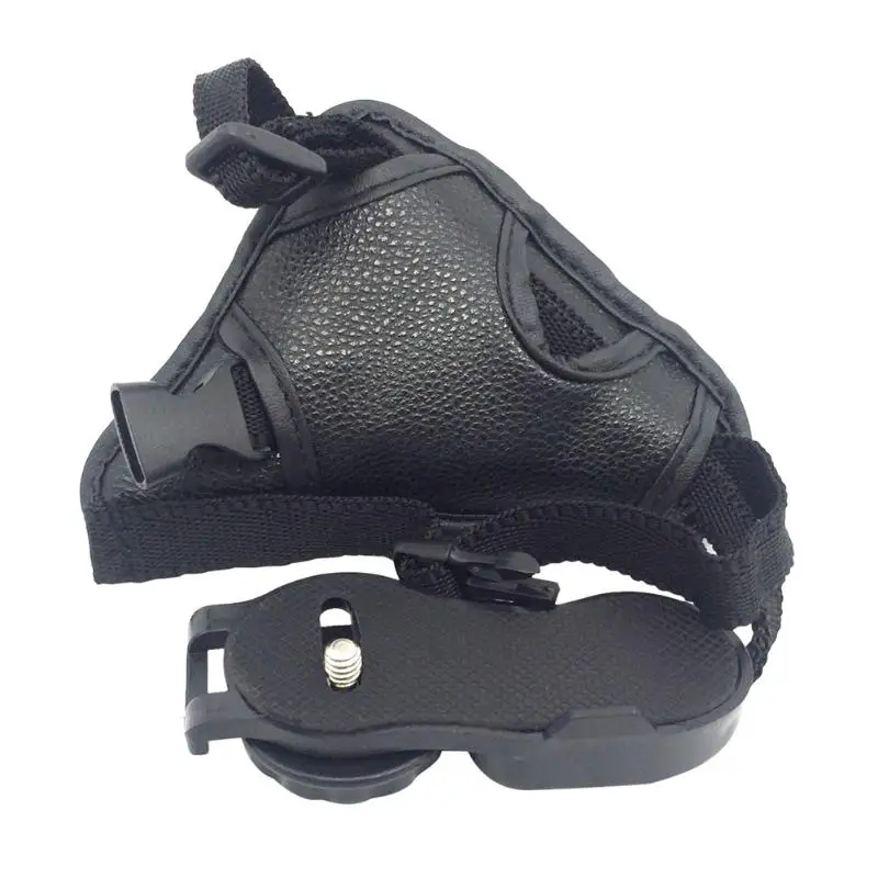 Professional Soft PU Leather Hand Grip Holder Wrist Strap with a screw