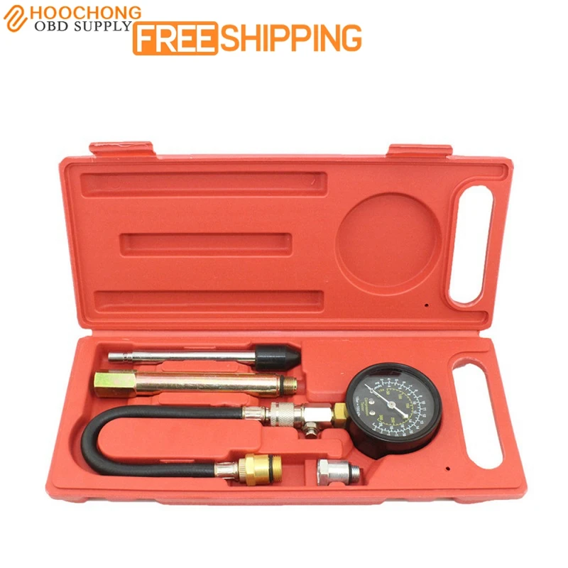 G324 New Engine Pressure Gauge Compression Tester With Extension Barin Oil Pressure Gauges from