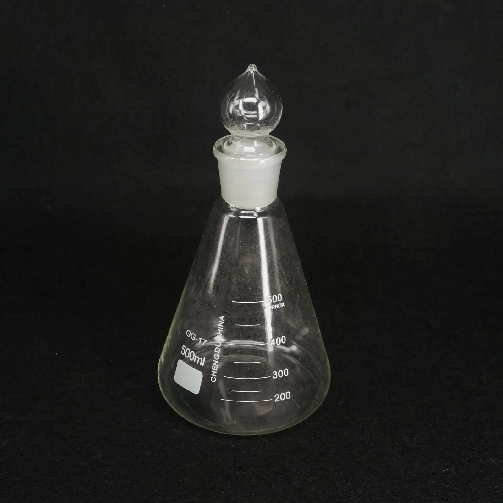 Matraz cónico de vidrio de borosilicato de laboratorio de 500ml, con ...
