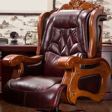 Кожаное кресло boss может лежать на стуле высшего класса из воловьей кожи, плотное массажное кресло для офиса, вращающееся кресло