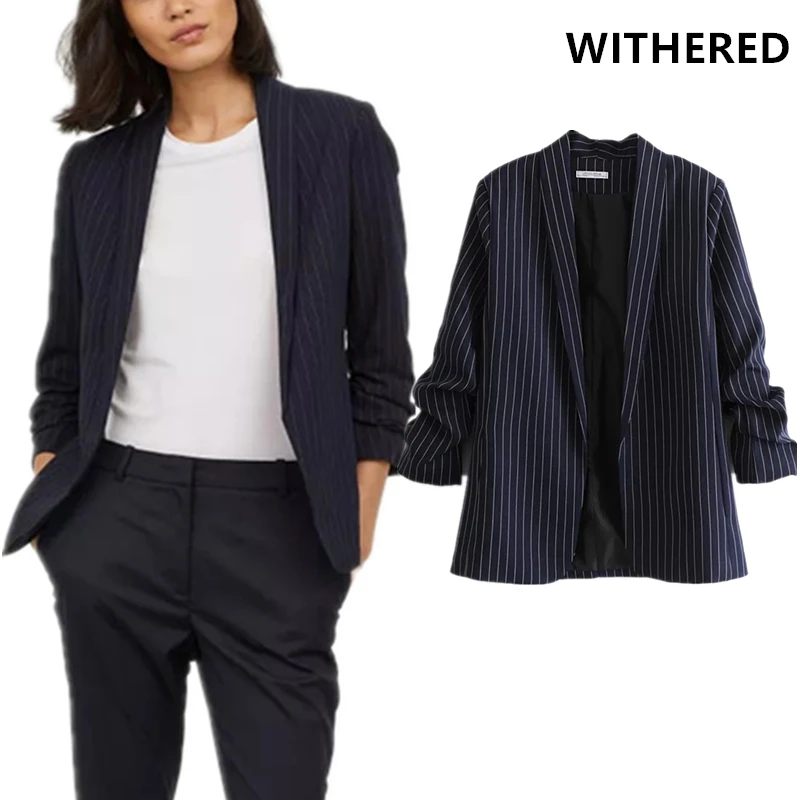 

Withered england urban style straped simple casual blazer feminino blazer women blazer mujer 2019 women blazers and jackets