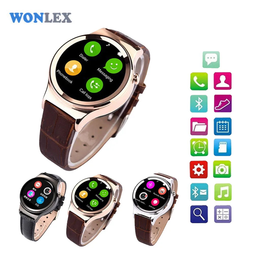 Wonlex Smart Watch T3 для Android Iphone плеер УФ Обнаружения Шагомер Smartwatch трекер сна Носимых