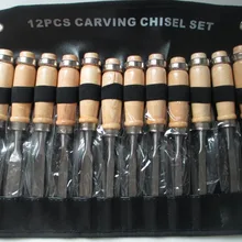 Высокое качество 12 шт. дерево Вырезка Рыхлители набор инструментов, плотник инструменты, начертания нож