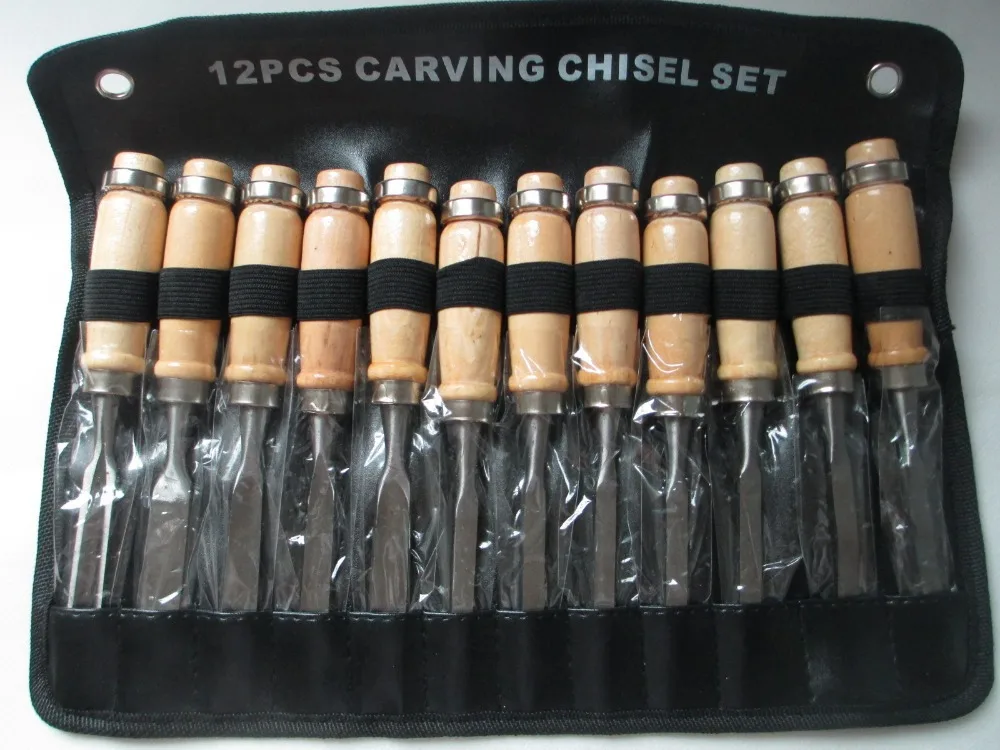 

High quality 12 Pcs wood Carving Chisel Tool set, carpenter tools, graving knife