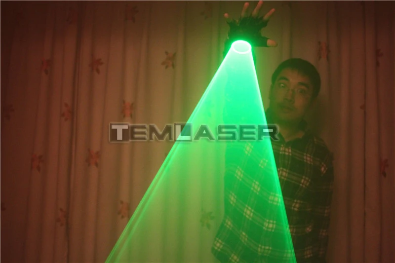 Зеленая лазерная Вихрь ручная лазерная пушка для DJ танцевальный клуб вращающиеся Лазерные Проекционные перчатки светильник для паба вечерние лазерное шоу