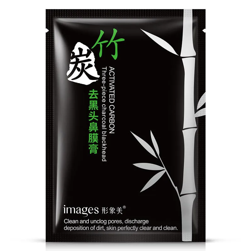 

Images Face Care Black Mask Activated Carbon Nose Blackhead Remover Mask Pore Cleanser Black Head Pore Skin Care